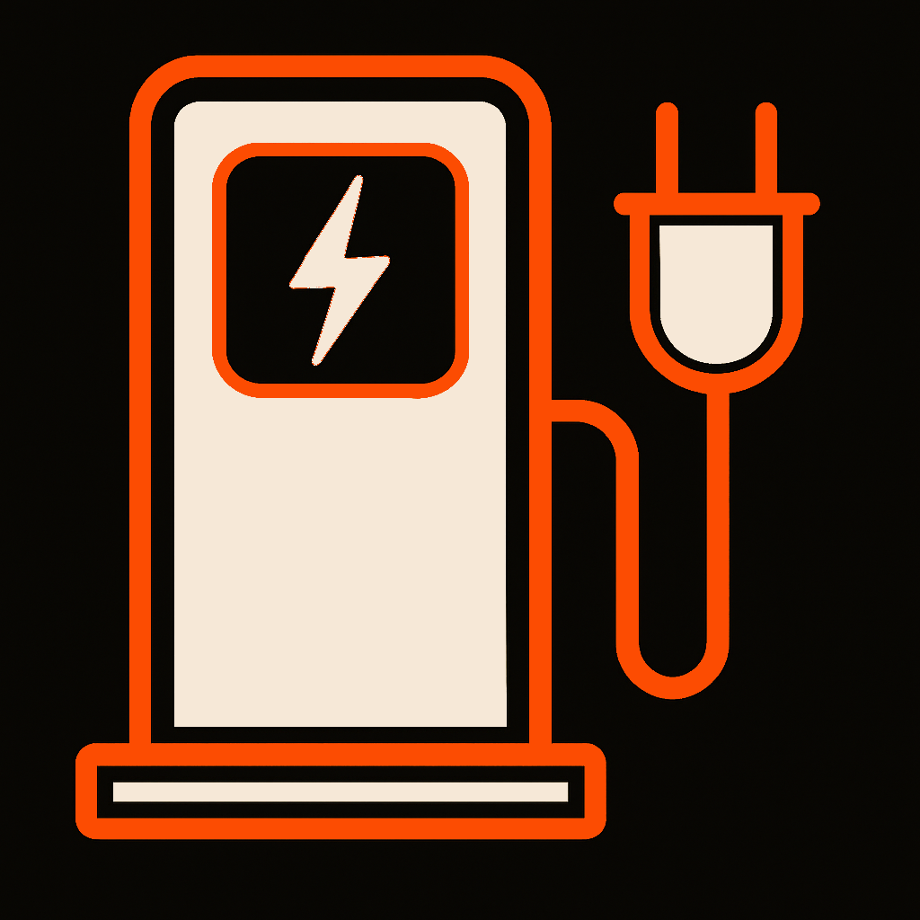 EV home charging icon